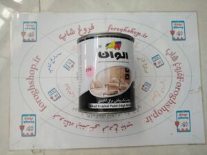 رنگ روغنی صورتی براق الوان کد 108